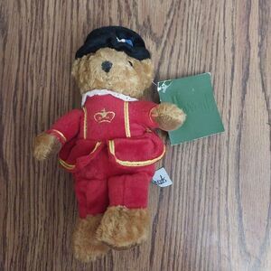 Harrods Knightsbridge Soft Plush Toy Teddy Bear Toy Guard Costume Brown 8”